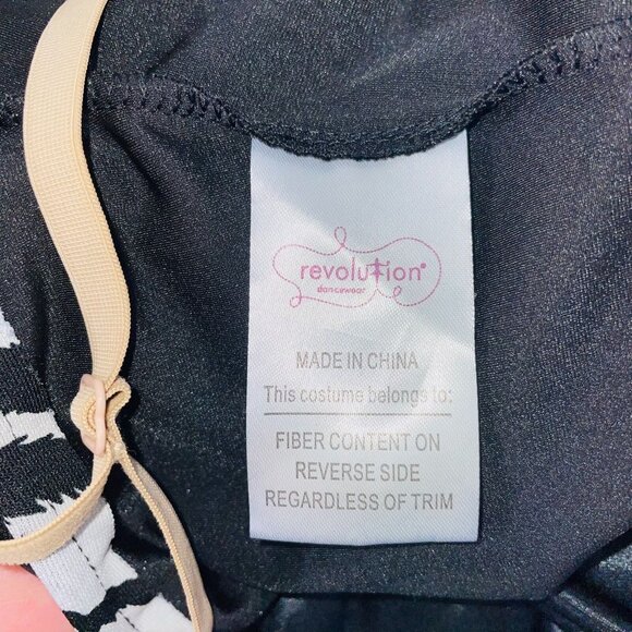 Revolution Dancewear 0417 Womens M Dance Black One Piece Competition Theatre - Picture 8 of 10